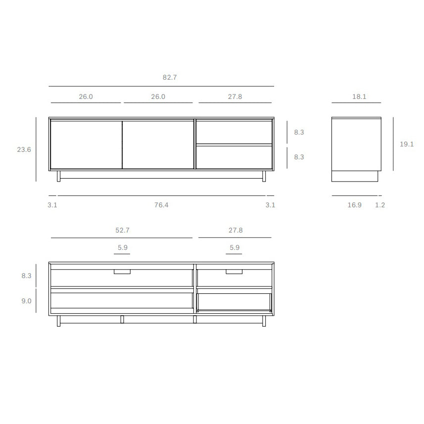 Ethnicraft Wave Media Console - 2Modern